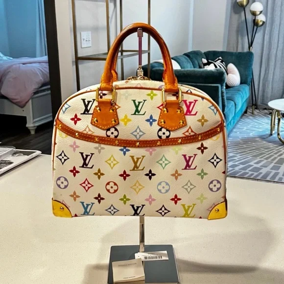 Louis Vuitton Red and Pink Satchel Bag - Picture 1 of 11